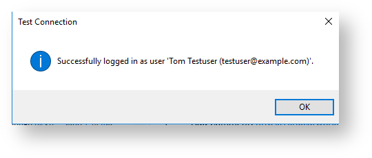 Teamworkx Outlook Integration for Jira > Connection Settings > successful_login.png